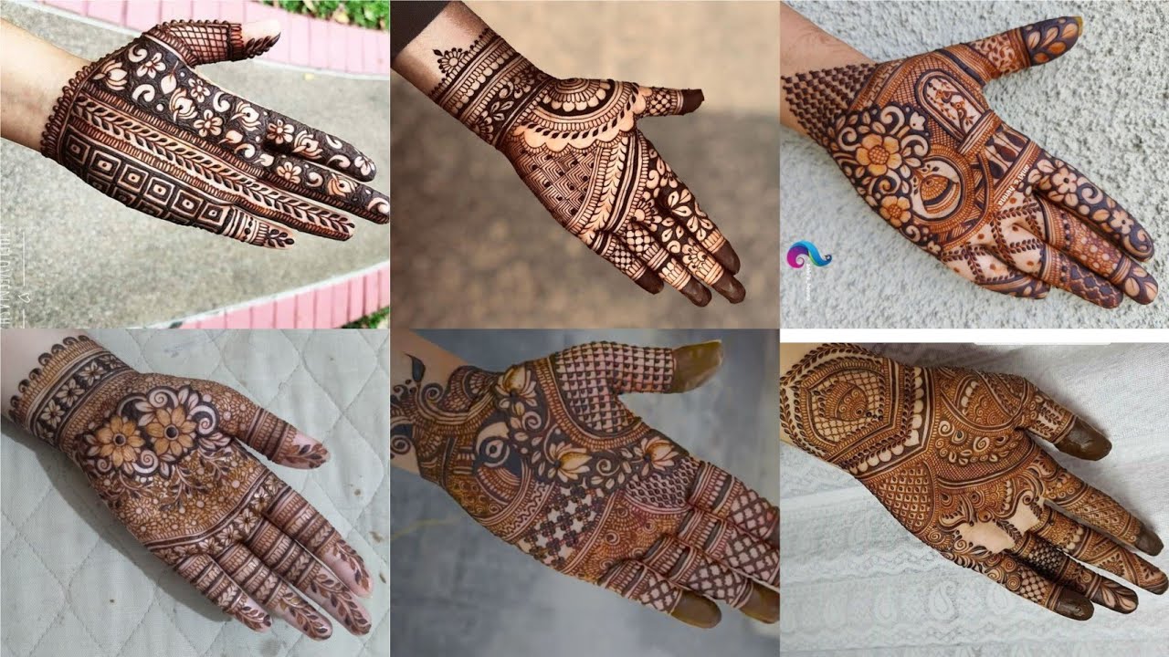 Aesthetic front hand mehndi henna design for beautiful beginners 