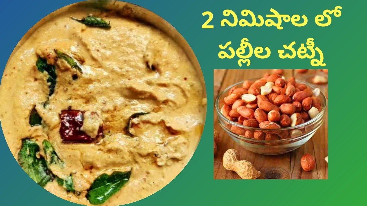 palli chutney telugu | palli chutney recipe in telugu | peanut hutney | quick chutney recipe