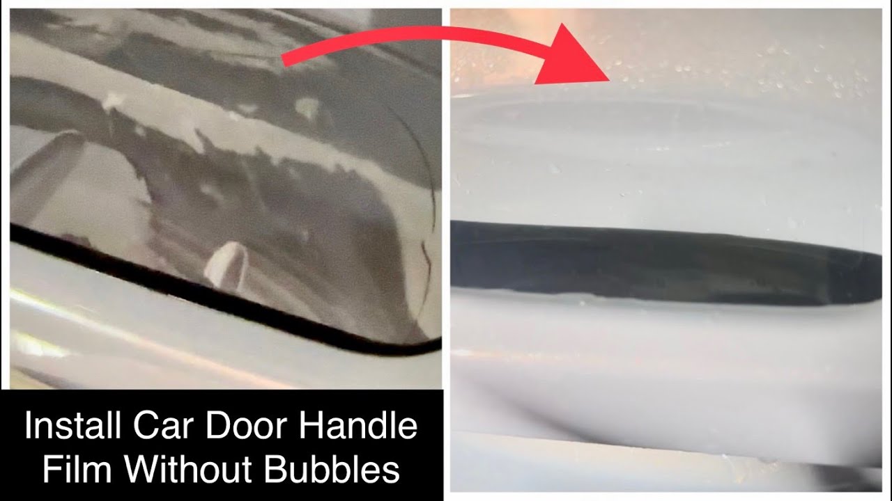How to Install Car Door Handle Protection Film Without Bubbles and