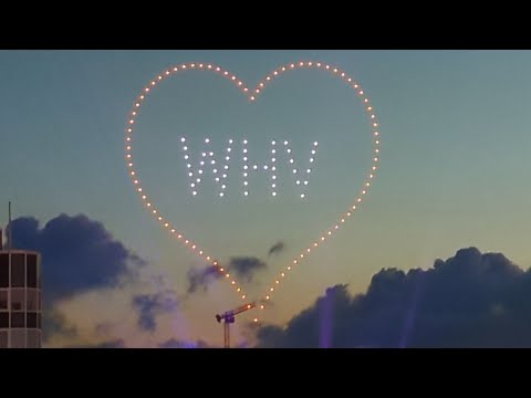 Drohenlicht- und Lasershow
