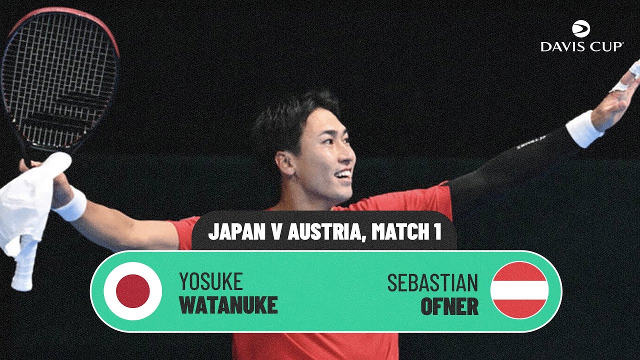 Yosuke Watanuki v Sebastian Ofner | Japan v Austria | 2026 Davis Cup Qualifiers 1st Round Highlights