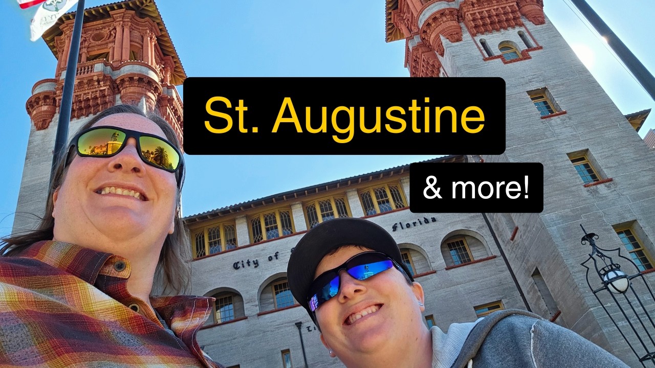 Один день в Сент-Огастине, Флорида... + Флаглер-Бич и многое другое!