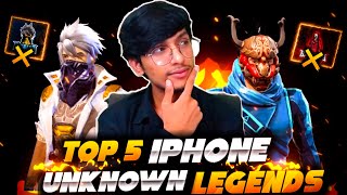 DO YOU KNOW ABOUT THIS ??😱 😨 TOP 5 UNKNOWN DANGEROUS IPHONES LEGENDS IN - GARENA FREE FIRE screenshot 1