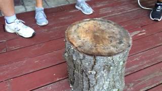 Stump Game Video How To Play Hammerschlagen Hammer Nails Skill     Fun