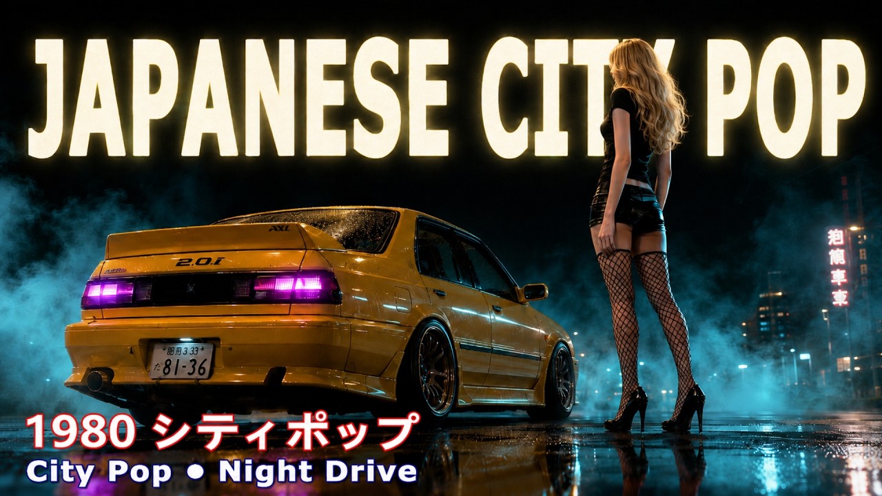 JAPANESE CITY POP 1980 🌃 Midnight Drive | 懐かしい80年代シティ