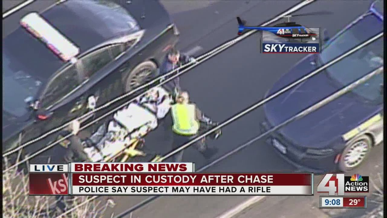 Suspect in custody after chase - YouTube