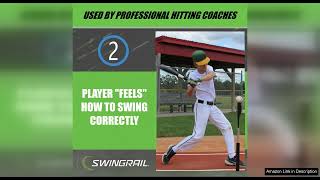 SWINGRAIL Baseball/Softball Swing Trainer Aid - Equipment for Batting and Hitting Review