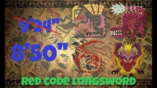 Red Code Longsword 8'50'' | Monster Hunter World