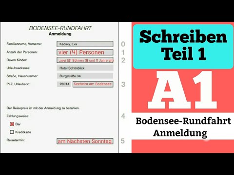 Schreiben Teil 1 Goethe Institut A1 Theme Bodensee-Rundfahrt Anmeldung | Filipina-German Life