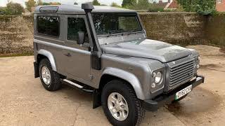 land rover defender 90 2 2TDCi XS station wagon for sale walkaround + engine running