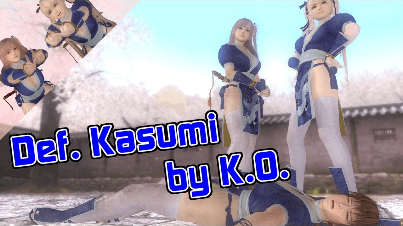 DOA5LR マリー＆ほのかに完敗するかすみ Marie & Honoka defeated Kasumi by KO