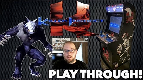 Killer Instinct Arcade Playthrough with Sabrewulf! | Played on a Modded Arcade1Up