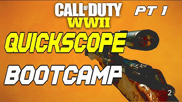 COD WW2 HOW TO QUICKSCOPE.  QUICK SCOPE BOOTCAMP EPISODE 1