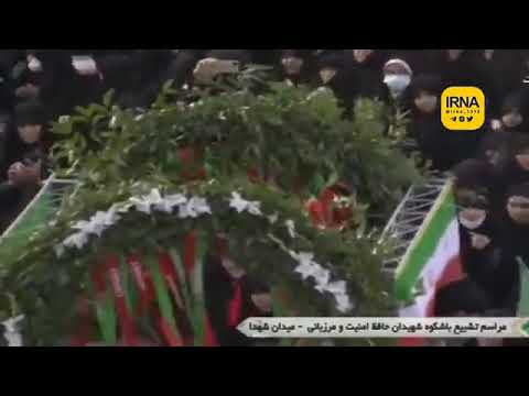 اینجا مشهد عجب قیامتی است شهدا در ستاره باران ملت دارند می آیند ایران قوی