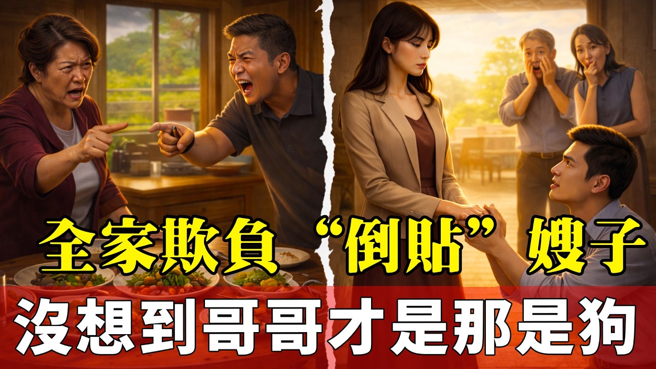 「你哥離了她活不了！」 面對全家吸血，嫂子沒吵沒鬧，反手斷了他們的後路！#家庭倫理 #爽文 #婆媳矛盾 #鳳凰男