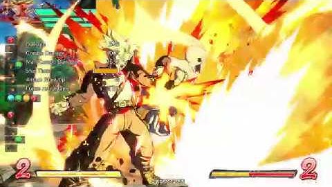 DBFZ v1.23 Trunks corner TOD off 2M (1.5 bar start, UI Goku / Bardock shell)