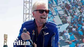 Richard Branson completes Virgin Galactic flight to edge of space
