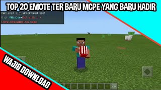 Addon terbaik mcpe||Top 20 emote mcpe baru hadir||mcpe juga punya emote||wajib download screenshot 2