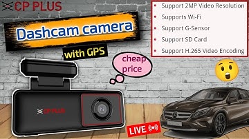 cp plus dashcam camera with GPS for cars | best gps dashcam camera for car 2024 #dashcam #cpplus