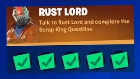Fortnite - Rust Lord NPC Location & Punchcard