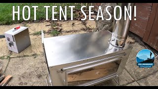 BURNING-IN a tent HOT STOVE. GIVEAWAY COOKSET ! The Hows and Whys