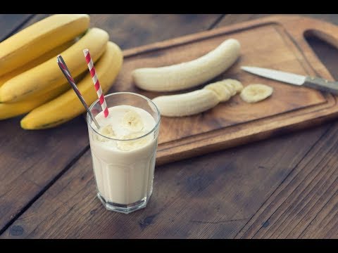 Licuado de plátano energizante