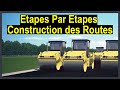 Future technologie  les tapes de la  construction des routes