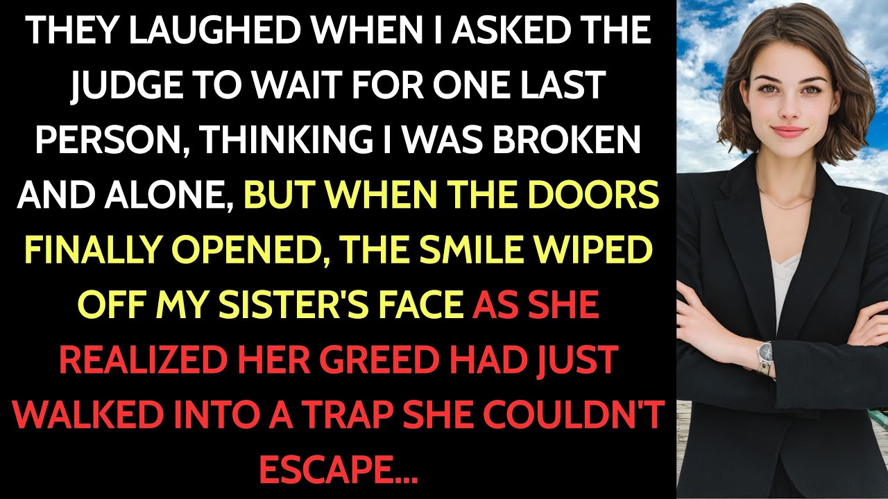 My Wealthy Sister Demanded My Inheritance in Court—Then a Man in a Black Suit Walked In and…