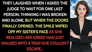 My Wealthy Sister Demanded My Inheritance in Court—Then a Man in a Black Suit Walked In and…