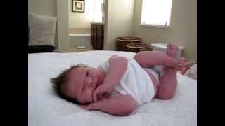Newborn Baby Stretching