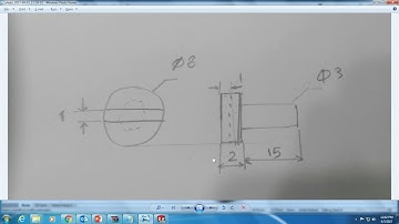 How to make a pin with slotted head in SolidWorks