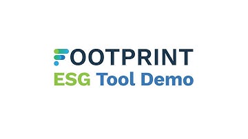 Footprint by TRST01 ESG Tool: Product demo
