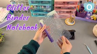 2 Binder Glitter notebook- نوت بوك حلقات بالجليتر