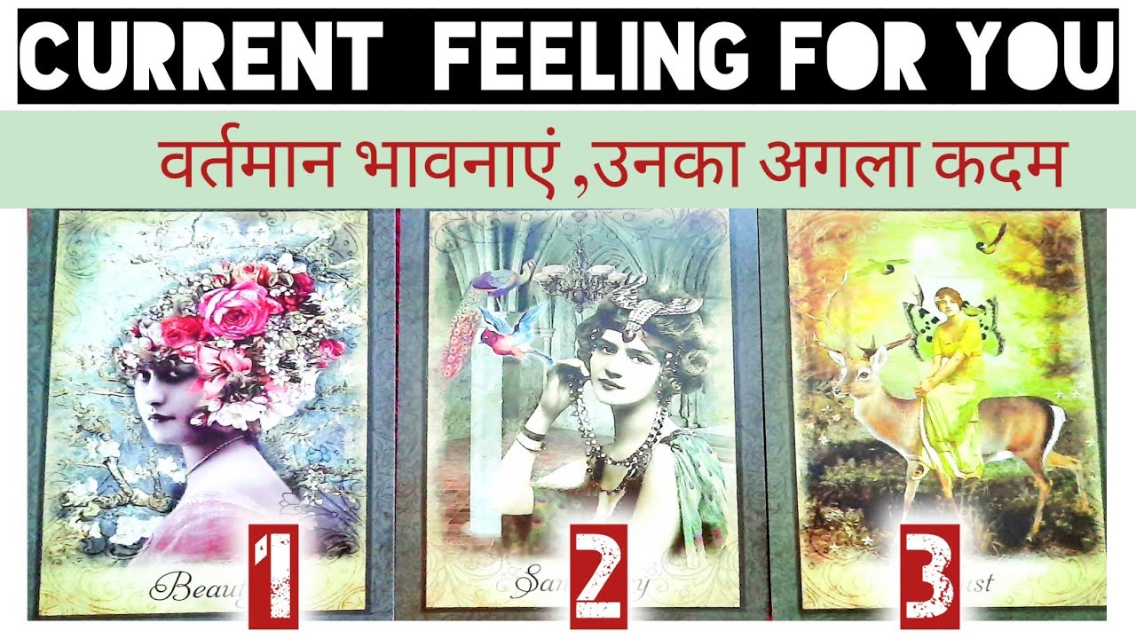 Tarot card reading in Hindi /current feeling for you वर्तमान भावनाएं 💝 ...