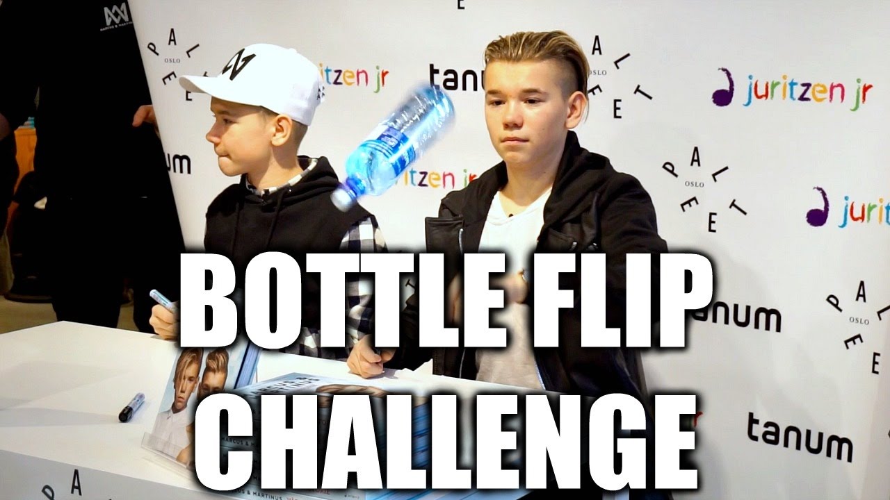BOTTLE FLIP CHALLENGE m/Marcus&Martinus | COMPILATION