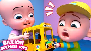 Learn Wheels on the Bus - Videos for Kids + Old MacDonald Had A Farm Nursery Rhymes