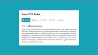 Pure CSS Tabs with Slide Indicator  Tabs using only HTML & CSS
