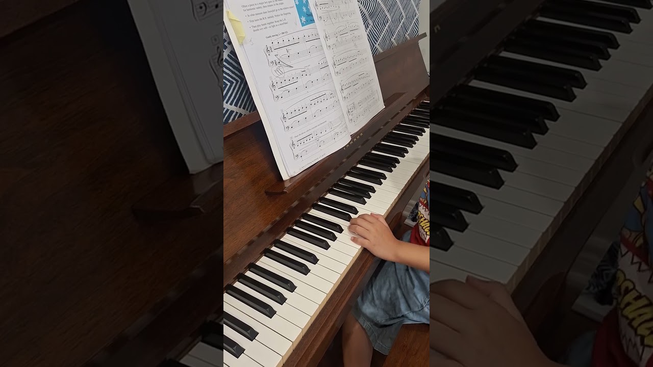 Snowfall from Piano Adventures level 3B lesson