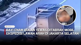 Bayi 6 bulan tewas akibat ditabrak mobil ekspedisi lawan arah di Lenteng Agung