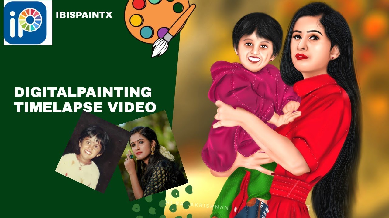 | DIGITALPAINTING TIMELAPSE VIDEO| IBIS PAINT X |ASWATHI RAMAKRISHNAN |HIMASUMITH|