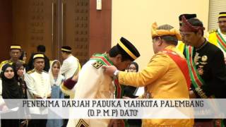 Jenis Jenis Penerimaan Anugerah, Pingat dan Darjah Kebesaran dari DYMM Sultan Palembang