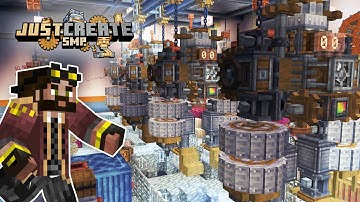 I built 18 hole CRAZY GOLF in Minecraft Create Mod!