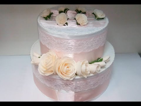 Торт скрапбукинг на свадьбу