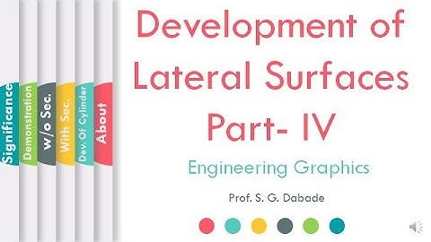 How to Demonstrate Development of Lateral Surfaces- Part IV | EG | ProfSGDabade | L04 | LLAGT #LLAGT