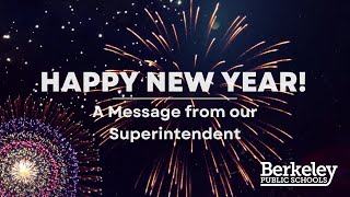 A New Year's Message From Our Superintendent