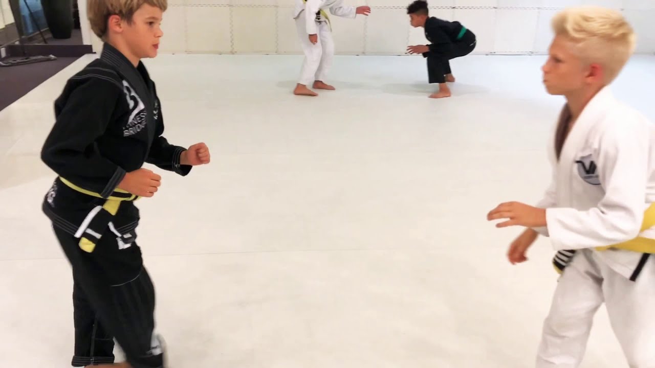 High-level Jiu Jitsu Kids sparring