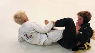 High-level BJJ Kids sparring