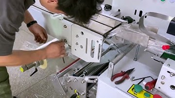 Tutorial demo how to install flow wrap pillow pack equipment