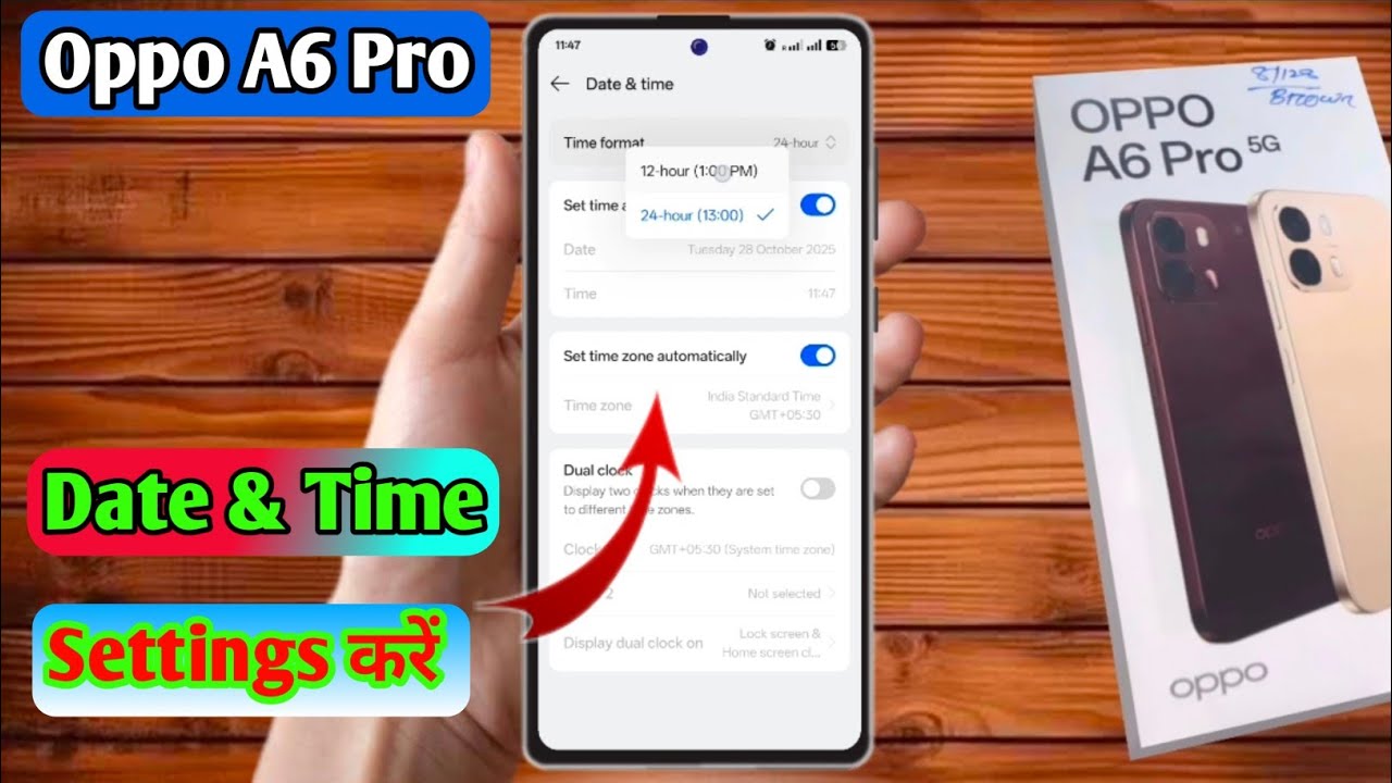 how to set date and time in oppo a6 pro | oppo a6 pro me date and time set kaise kare 