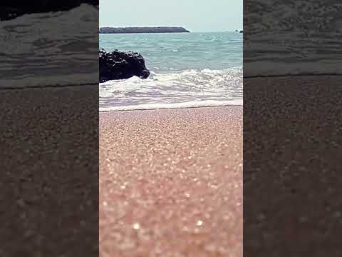 ياموجة غني البحر العرائش سماء زرقاء رمل مثل الذهب 